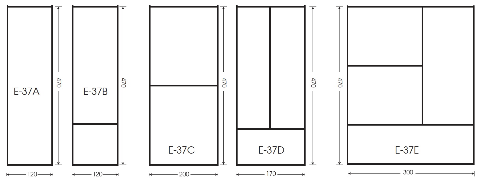 Khay chia thìa muỗng nhôm GROB E-37A E-37B E-37C E-37D E-37E